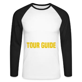 Voyager et avoir des connaissances ne fait pas de vous cela - T-shirt baseball manches longues Homme - blanc/noir - Devant - Nik (191cm)