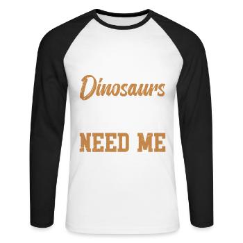 Désolé, je ne me souviens pas de mon - T-shirt baseball manches longues Homme - blanc/noir - Devant - Nik (191cm)