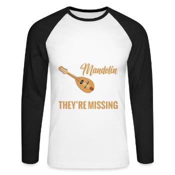 Ich Fühle Mich Schlecht Für Die Leute, Die Keine - Unisex Baseballshirt langarm - Weiß/Schwarz - Vorne - Nik (191cm)