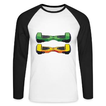 What do you mean that I have enough hoverboards - Unisex Long Sleeve Baseball T-Shirt - white/black - Front - Nik (191cm)