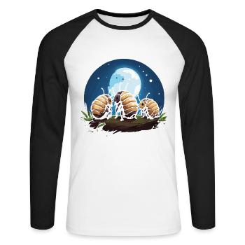 Alle Coolen Leute Züchten Winzige Dinosaurier - Unisex Baseballshirt langarm - Weiß/Schwarz - Vorne - Nik (191cm)