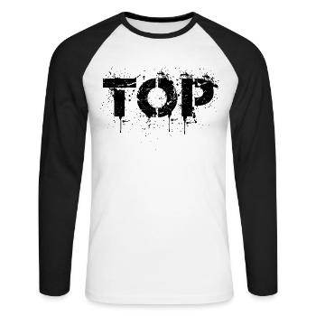 TOP - TOPLANE - LEAGUE LOL GAMER TSHIRT - T-shirt baseball manches longues Homme - blanc/noir - Devant - Nik (191cm)