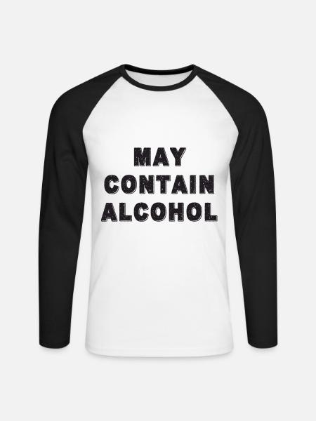 toast - Unisex Long Sleeve Baseball T-Shirt - white/black
