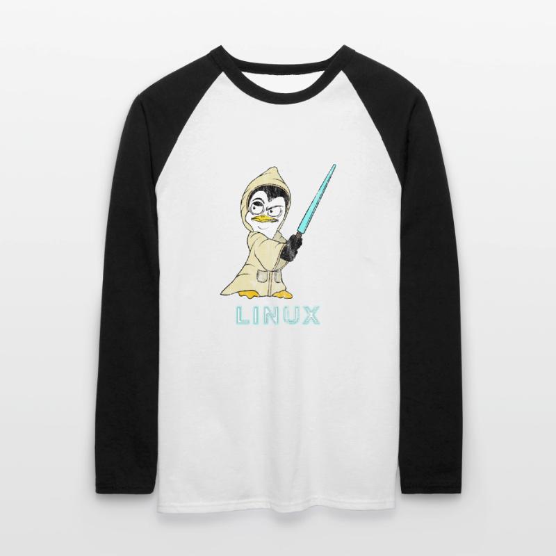 Nerd Linux Informatiker Linux Software Entwickler Unisex Baseballshirt langarm