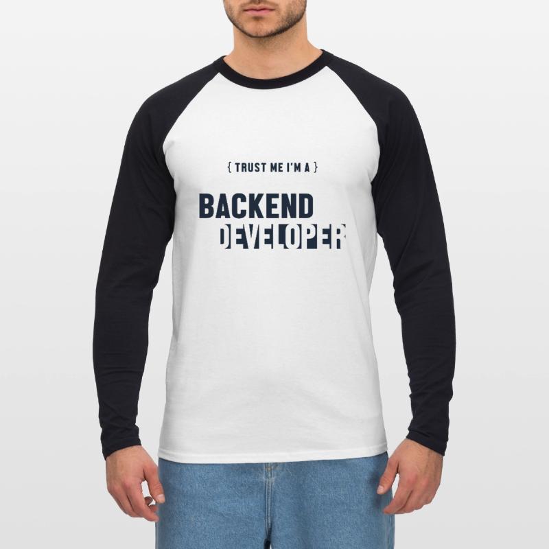 Trust Me I'm Backend Developer Developer Coder Unisex Baseballshirt langarm
