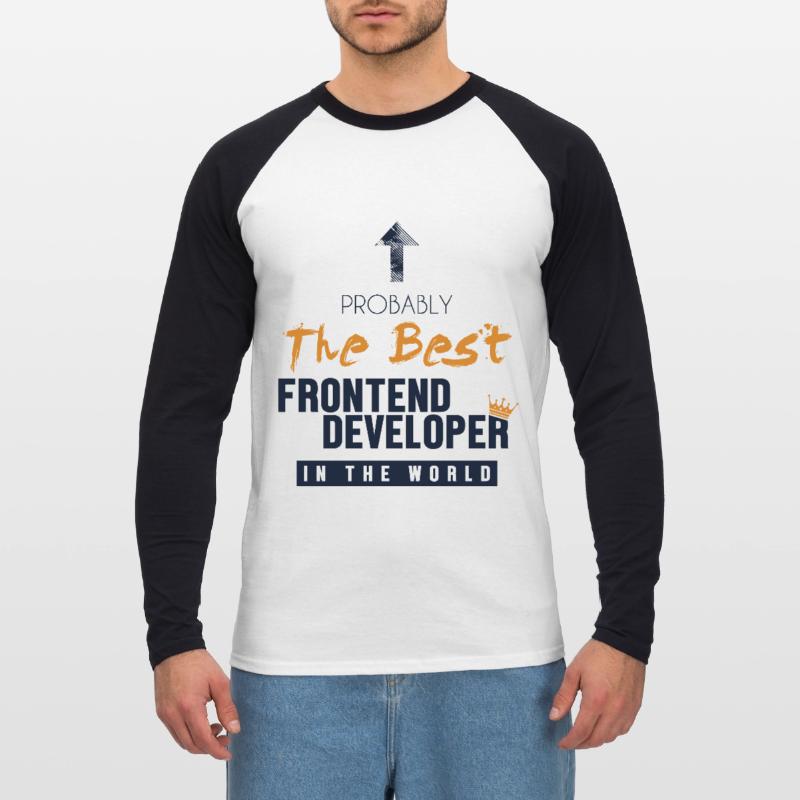 Best Frontend Developer World Developer Coder Unisex Baseballshirt langarm