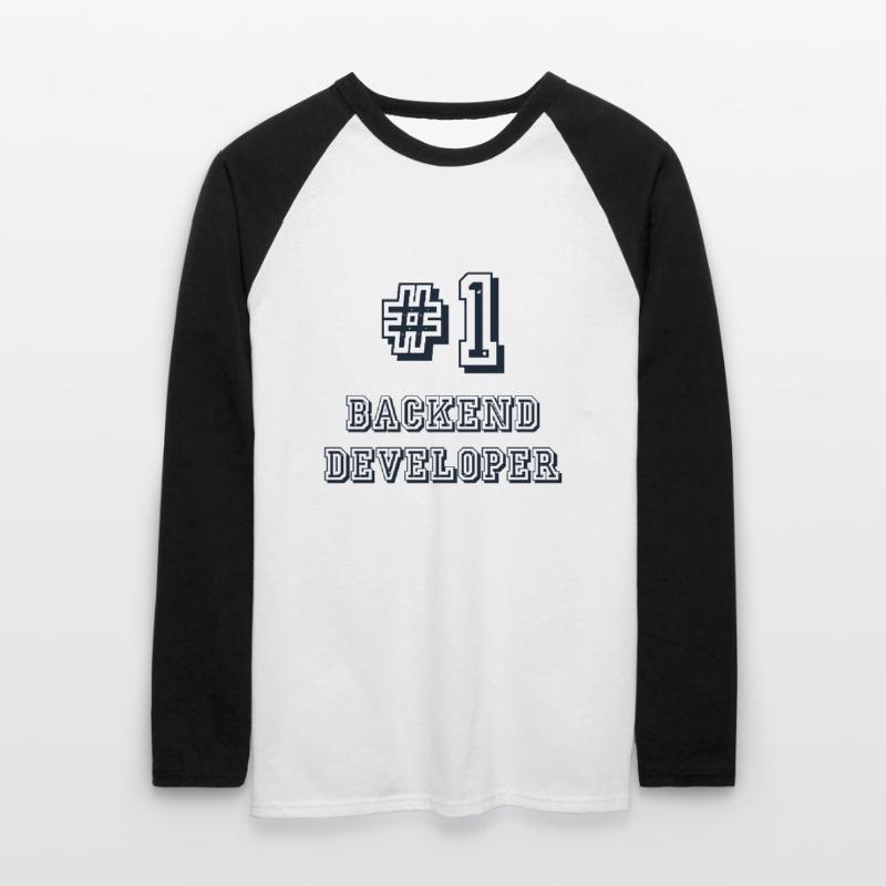 #1 Backend Developer Developer Coder Programmierer Unisex Baseballshirt langarm