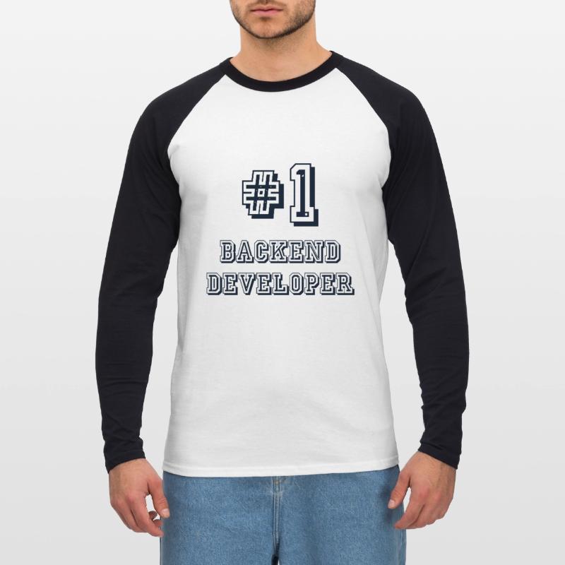 #1 Backend Developer Developer Coder Programmierer Unisex Baseballshirt langarm