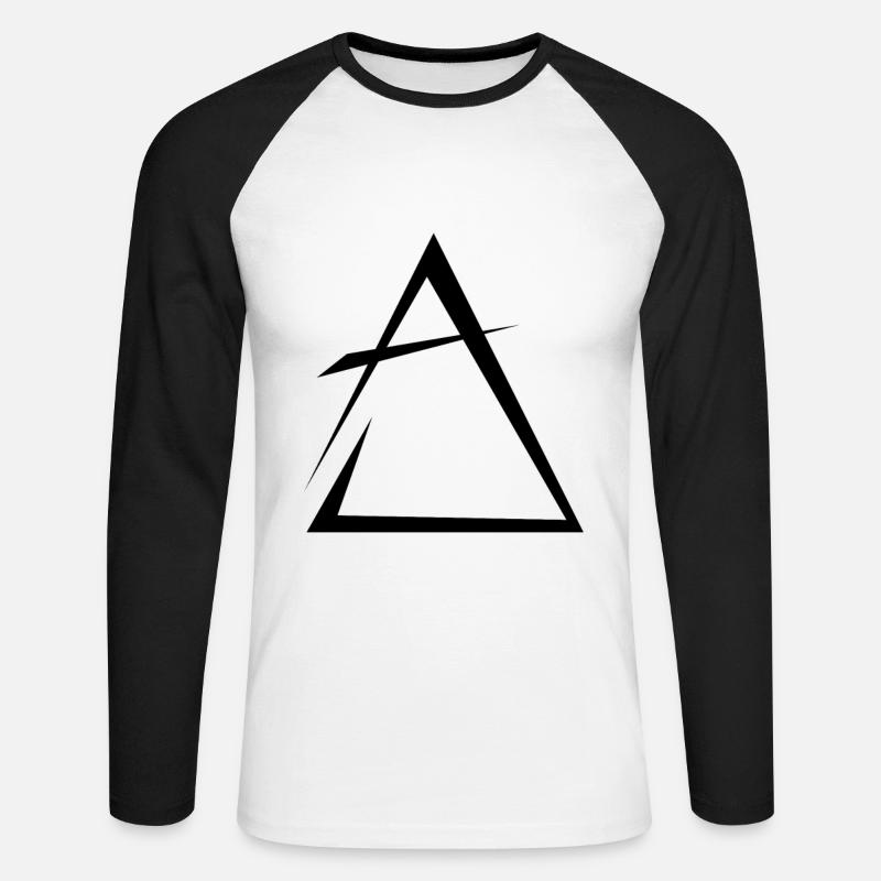 Aria elemento - Maglia da baseball a manica lunga da uomo - bianco/nero
