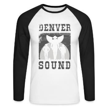 Dark Country, Dark Country Clubbers, Country life, - Unisex Long Sleeve Baseball T-Shirt - white/black - Front - Nik (191cm)