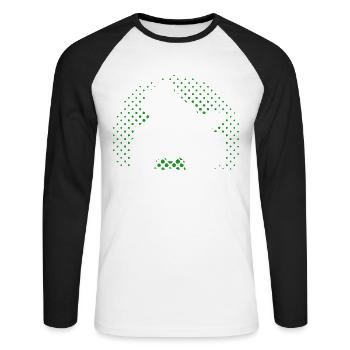 Quad ATV quad ride offroad quad ride Quad riders - Unisex Long Sleeve Baseball T-Shirt - white/black - Front - Nik (191cm)