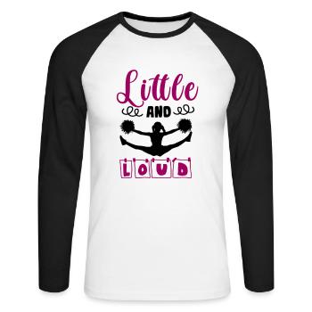 Cheerleading Cheerleader Gift - Unisex Long Sleeve Baseball T-Shirt - white/black - Front - Nik (191cm)