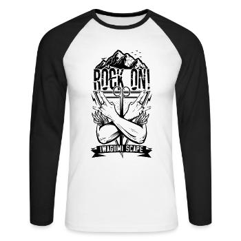 Iwagumi Aquascaping Fish Keeper Aquascaper Rock On - Unisex Long Sleeve Baseball T-Shirt - white/black - Front - Nik (191cm)