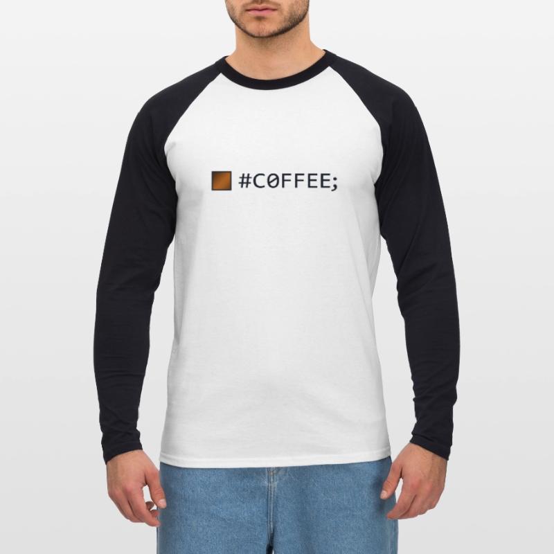 #COFFEE; Engineer Full Stack Coder Software Unisex Long Sleeve Baseball T-Shirt