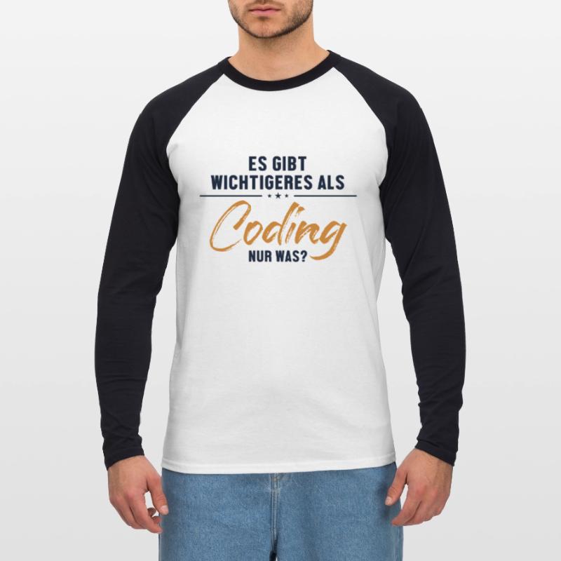 Wichtigeres als Coding Softwareingenieur Coder Unisex Baseballshirt langarm