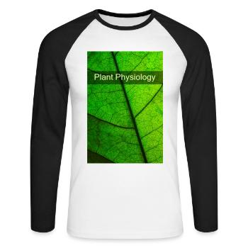 Physiologie végétale - T-shirt baseball manches longues Homme - blanc/noir - Devant - Nik (191cm)