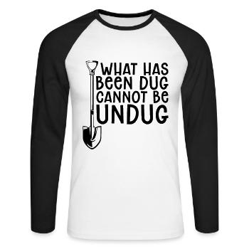 Qu’est-ce qui a été Archéologue des fouilles archéologiques - T-shirt baseball manches longues Homme - blanc/noir - Devant - Nik (191cm)