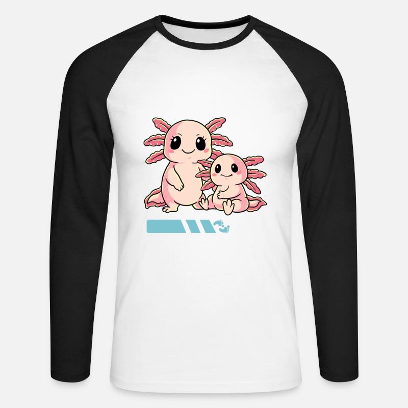 Werdende Mama 2023 - Unisex Baseballshirt langarm - Weiß/Schwarz