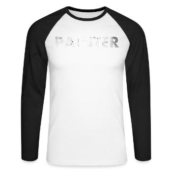 Painter-decorator-design For painter-artists - Unisex Long Sleeve Baseball T-Shirt - white/black - Front - Nik (191cm)