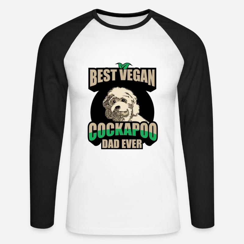 Cockapoo - Unisex Long Sleeve Baseball T-Shirt - white/black