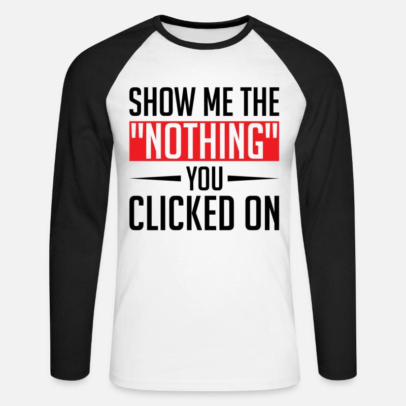 Cybersecurity Computer Security Cybersecurity - Unisex Long Sleeve Baseball T-Shirt - white/black