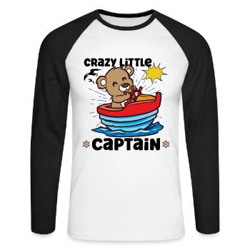 Voilier Bateau Bateau Enfant Enfant Yacht Bateau - T-shirt baseball manches longues Homme - blanc/noir - Devant - Nik (191cm)