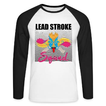 Conception de course de bateaux-dragons pour Dragon Boating - T-shirt baseball manches longues Homme - blanc/noir - Devant - Nik (191cm)