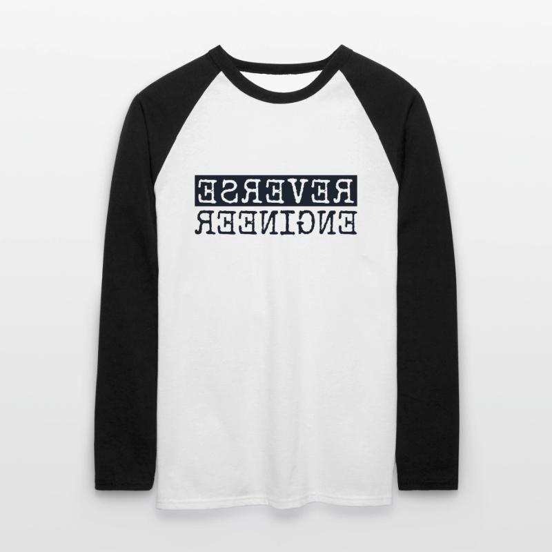 Reverse Engineer Software Engineer Developer Unisex Long Sleeve Baseball T-Shirt