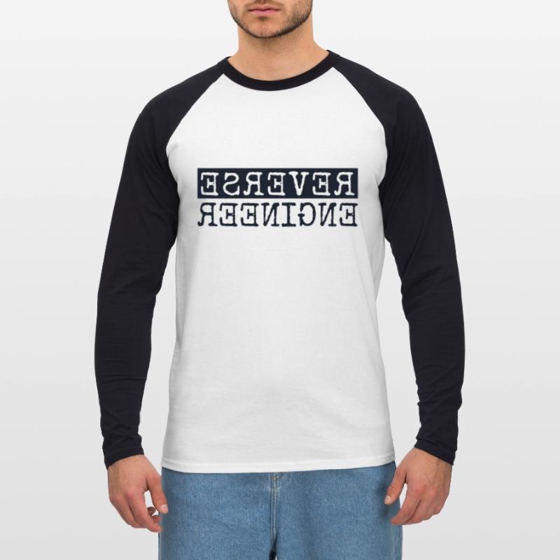 Reverse Engineer Software Engineer Developer Unisex Long Sleeve Baseball T-Shirt