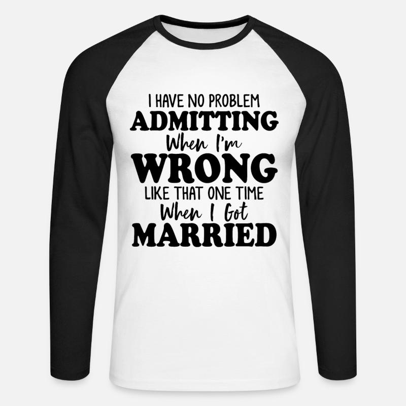 Glückliche Scheidung Ehe Trennung Scheidung - Unisex Baseballshirt langarm - Weiß/Schwarz