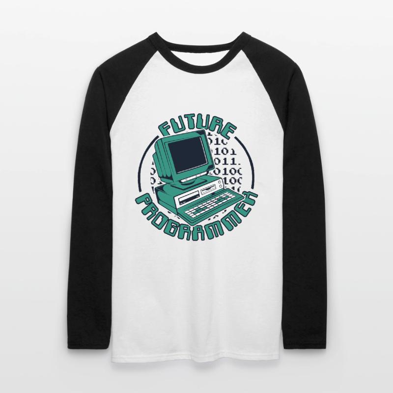 Future Programmer Software Engineer Developer Unisex Long Sleeve Baseball T-Shirt