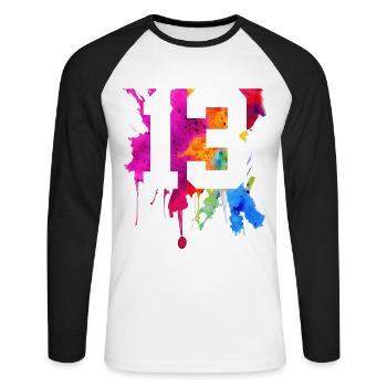 13 YEARS 13TH BIRTHDAY - Unisex Long Sleeve Baseball T-Shirt - white/black - Front - Nik (191cm)