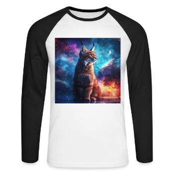 Karakal - Unisex Baseballshirt langarm - Weiß/Schwarz - Vorne - Nik (191cm)