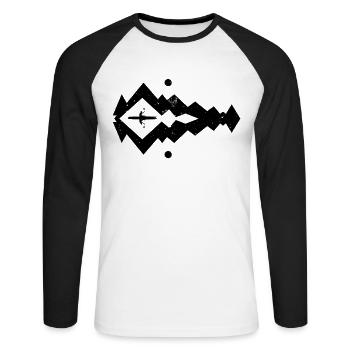 Watersports Kayaking Kayaker Kayak Canoeing - Unisex Baseballshirt langarm - Weiß/Schwarz - Vorne - Nik (191cm)