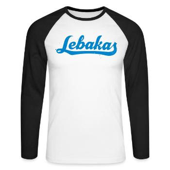 Milling Lebakas - Unisex Long Sleeve Baseball T-Shirt - white/black - Front - Nik (191cm)