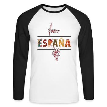 Freerunning Freerunner Obstacle Park Spain - Unisex Long Sleeve Baseball T-Shirt - white/black - Front - Nik (191cm)