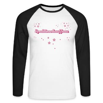 Spediteur Abschluss-Geschenk Speditionskauffrau - Unisex Baseballshirt langarm - Weiß/Schwarz - Vorne - Nik (191cm)