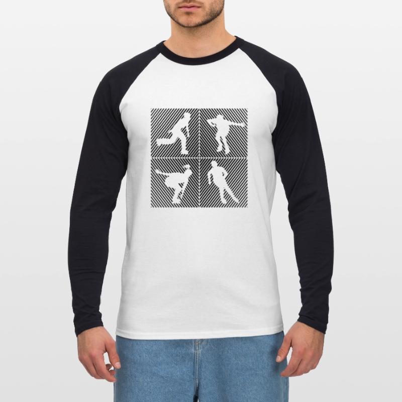 Rollers Rollers Rollers Rollers T-shirt baseball manches longues Homme