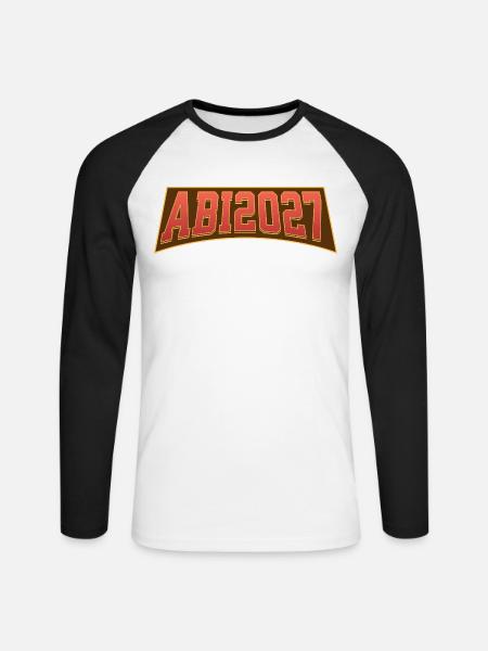 Abi 2027 - Unisex Baseballshirt langarm - Weiß/Schwarz