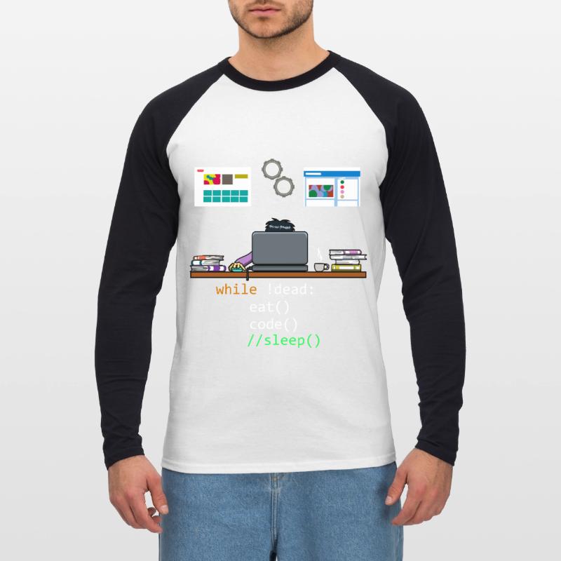 Programmierung Informatik Entwickler Programmierer Unisex Baseballshirt langarm