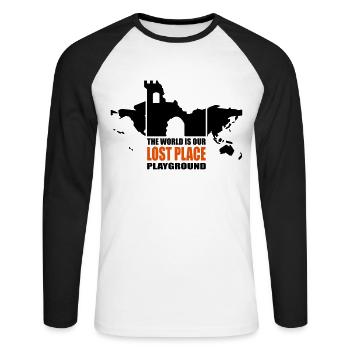 Lost Place - 2colors - 2011 - T-shirt baseball manches longues Homme - blanc/noir - Devant - Nik (191cm)