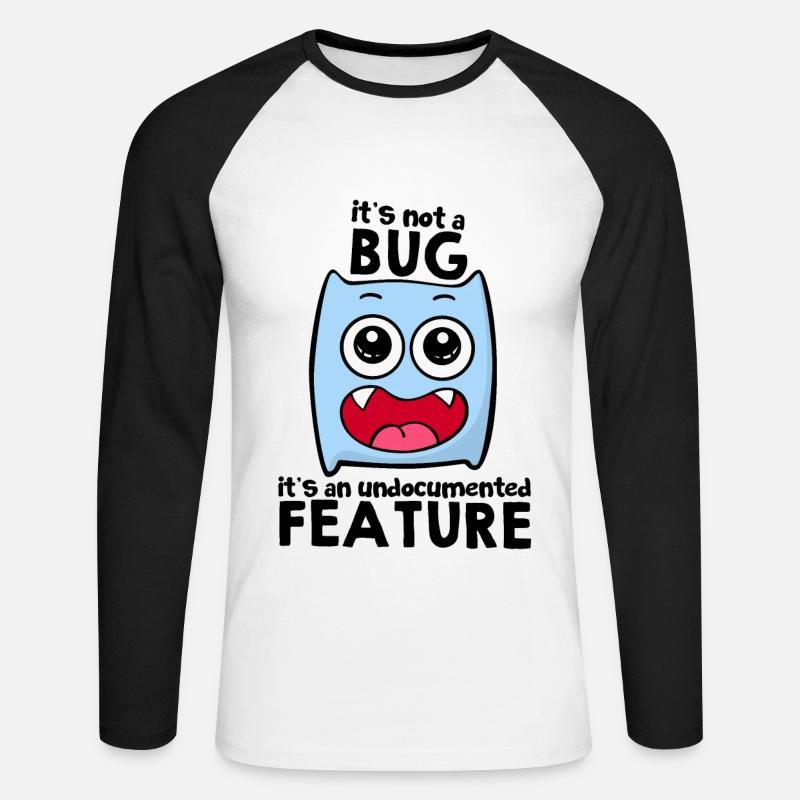 Programmierer - Unisex Baseballshirt langarm - Weiß/Schwarz