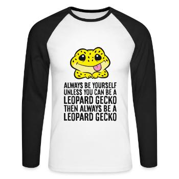 Soyez toujours vous-même, sauf si vous le pouvez - T-shirt baseball manches longues Homme - blanc/noir - Devant - Nik (191cm)