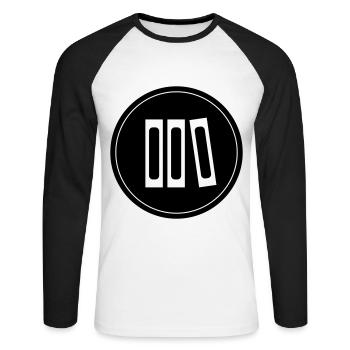 Read books - Unisex Long Sleeve Baseball T-Shirt - white/black - Front - Nik (191cm)