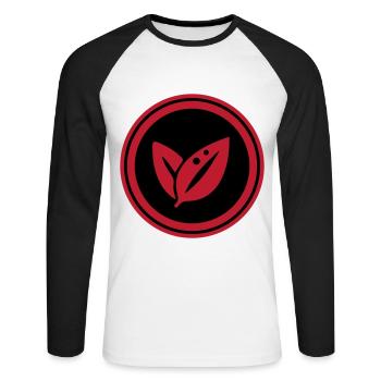 Leaf Ecology - Unisex Long Sleeve Baseball T-Shirt - white/black - Front - Nik (191cm)