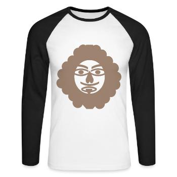 Prince - Unisex Long Sleeve Baseball T-Shirt - white/black - Front - Nik (191cm)