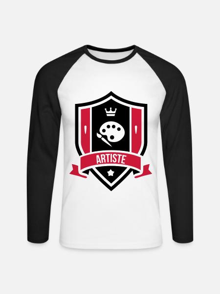 Artist - Art - Unisex Long Sleeve Baseball T-Shirt - white/black