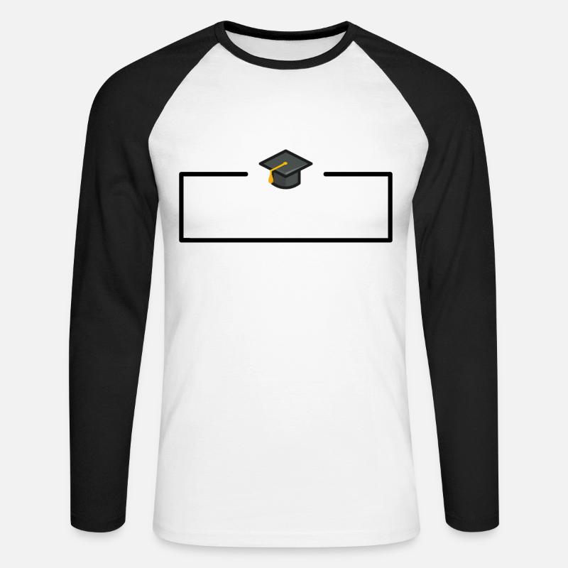 Apprenticeship Study Framework - Unisex Long Sleeve Baseball T-Shirt - white/black