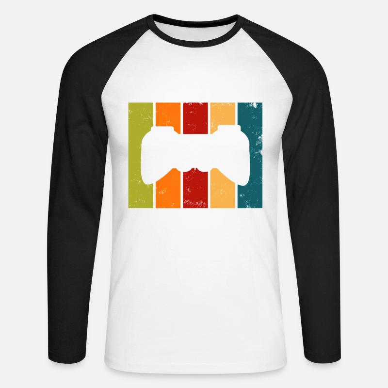 Jugendweihe Level Complete - Unisex Baseballshirt langarm - Weiß/Schwarz