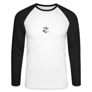 I do not care - Unisex Long Sleeve Baseball T-Shirt - white/black - Front - Nik (191cm)
